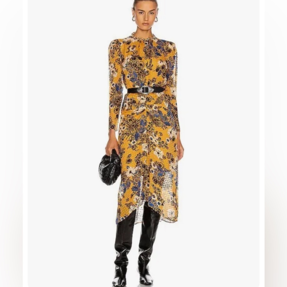 Veronica Beard Raylee dress (yellow, size 4)
